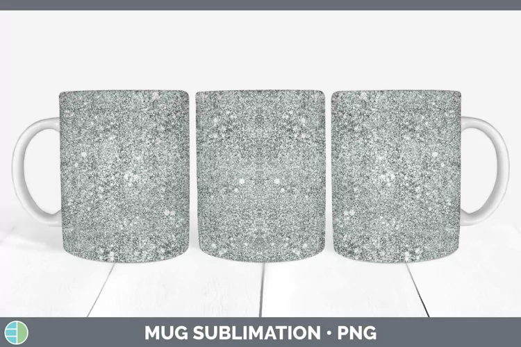 Glitter Slate Mug Wrap Sublimation Coffee Cup Designs