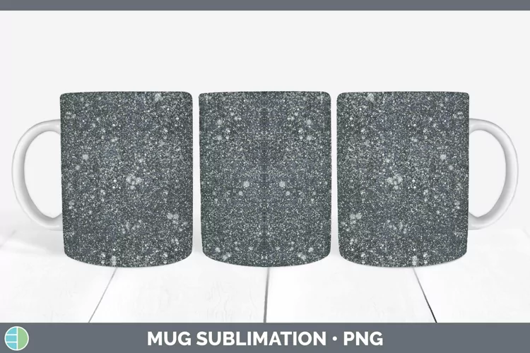 Glitter Slate Mug Wrap Sublimation Coffee Cup Designs