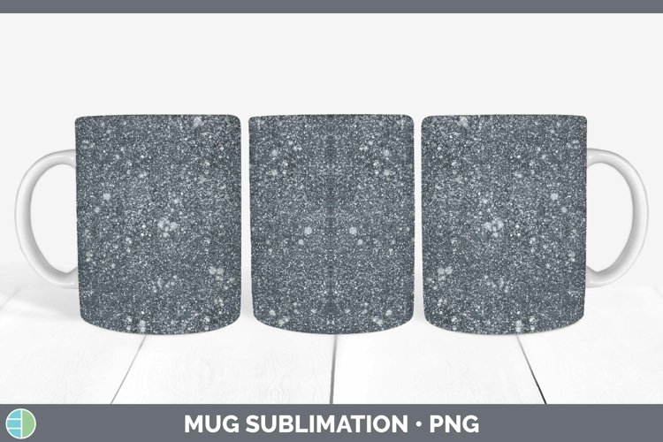 Glitter Slate Mug Wrap Sublimation Coffee Cup Designs