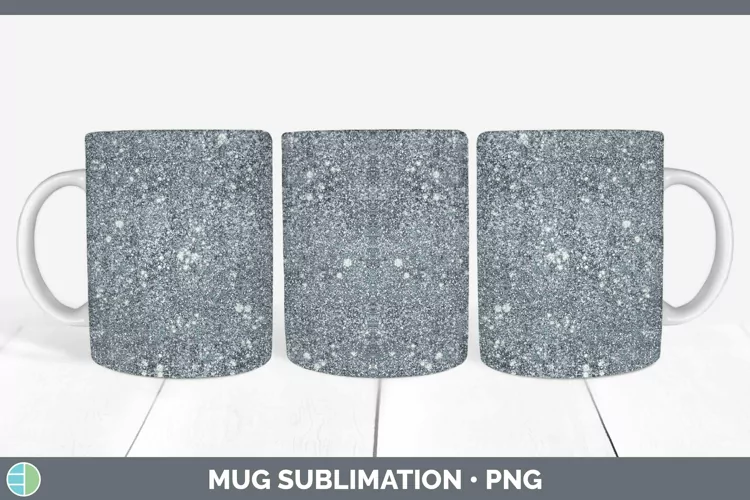 Glitter Slate Mug Wrap Sublimation Coffee Cup Designs