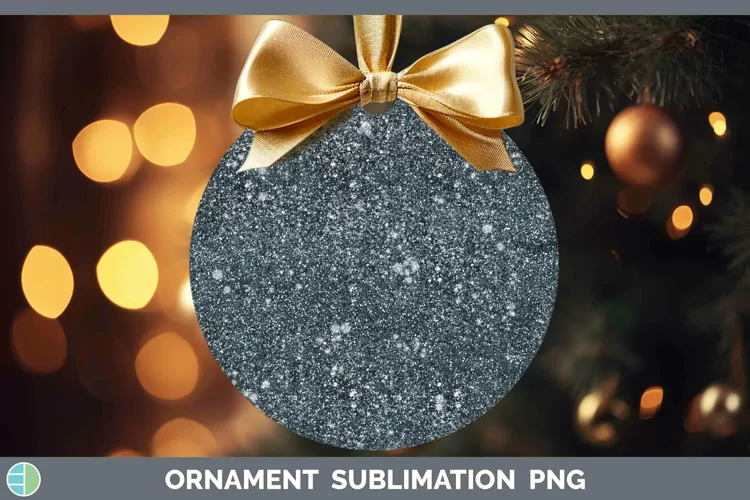 Glitter Slate Ornament Sublimation Bauble Designs