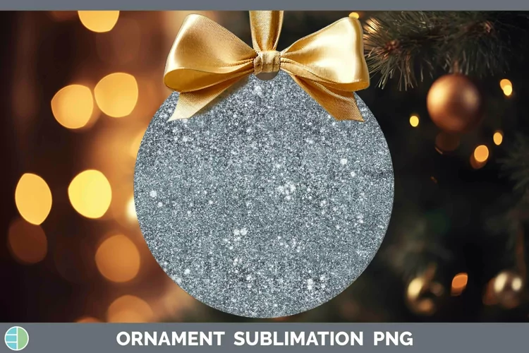 Glitter Slate Ornament Sublimation Bauble Designs