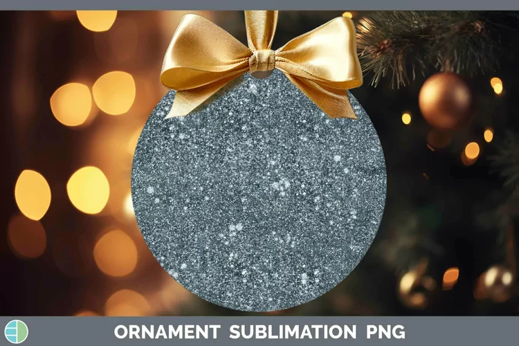 Glitter Slate Ornament Sublimation Bauble Designs