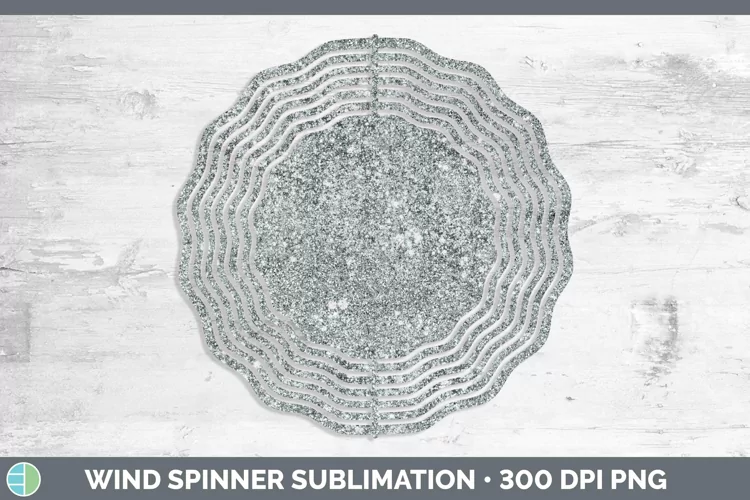 Glitter Slate Wind Spinner Sublimation Spinner Designs