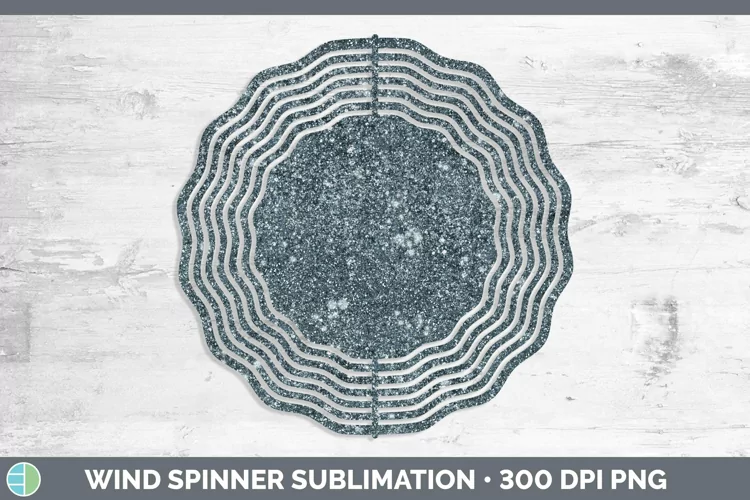 Glitter Slate Wind Spinner Sublimation Spinner Designs