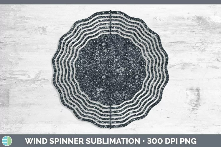 Glitter Slate Wind Spinner Sublimation Spinner Designs