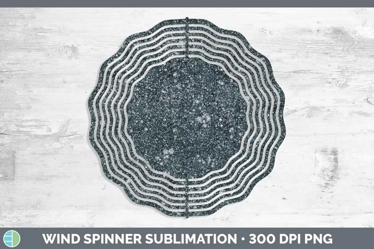 Glitter Slate Wind Spinner Sublimation Spinner Designs