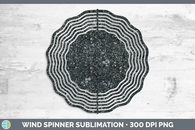Glitter Slate Wind Spinner Sublimation Spinner Designs