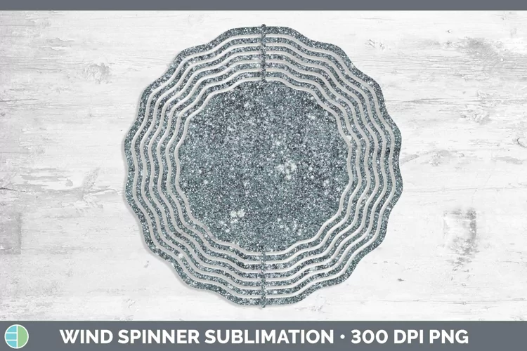 Glitter Slate Wind Spinner Sublimation Spinner Designs
