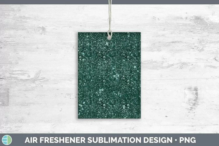 Glitter Teal Air Freshener Sublimation Car Freshener Designs