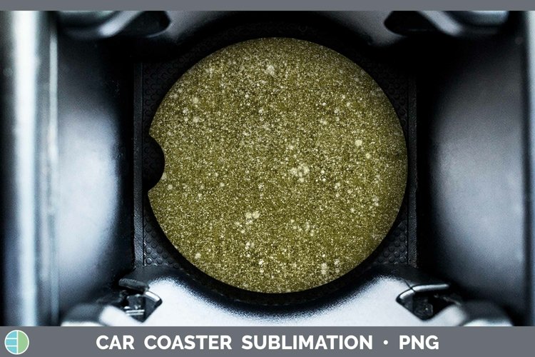 Glitter Yellow Car Coaster Sublimation Coaster Designs