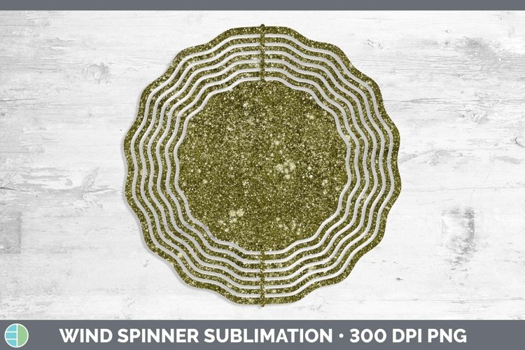 Glitter Yellow Wind Spinner Sublimation Spinner Designs
