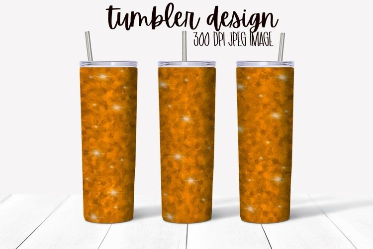 Tumbler Wrap Design - Glitter Chunky Gold example image 1