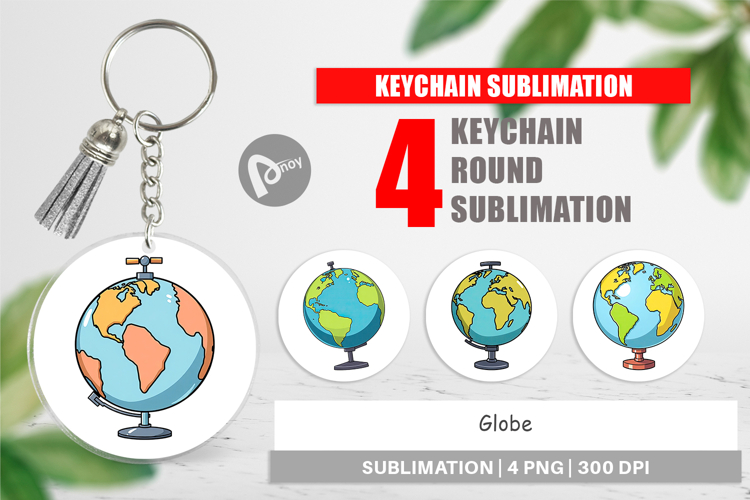 Keychain Globe