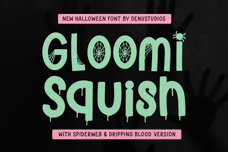 Gloomi Squish | New Halloween Font example image 1