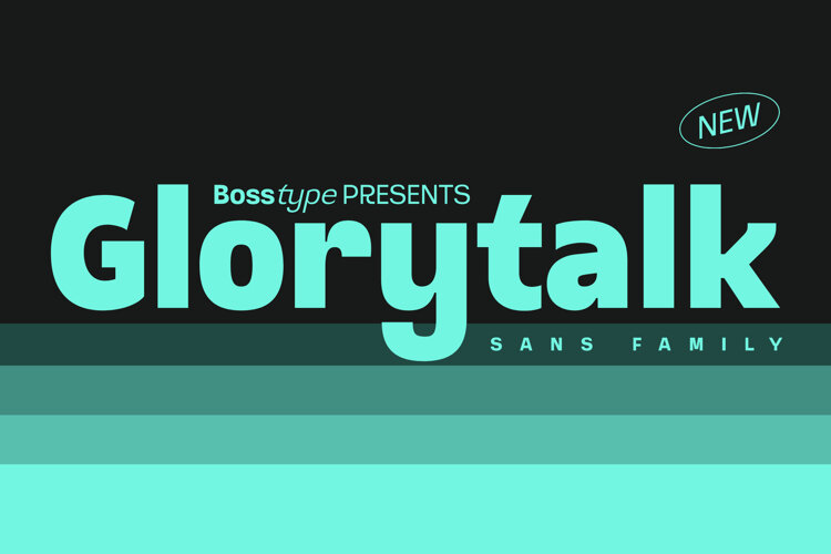 Glorytalk Sans- Super Family Font In 324 Styles example image 1