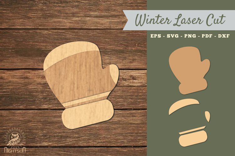 Gloves Laser Cut Decoration SVG 1 example image 1