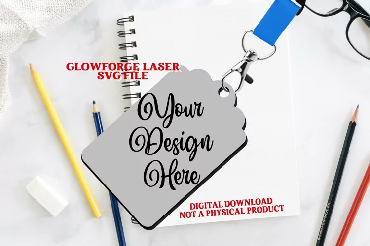 Lanyard Blank For Glowforge Svg | Add Your Own Design