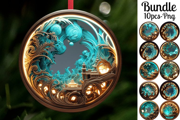 Christmas Ornament Sublimation Designs Image 18
