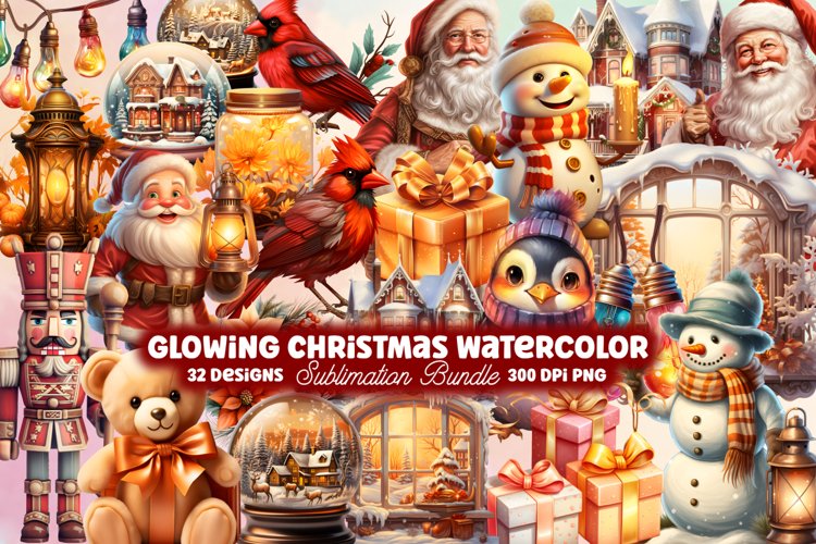 Christmas Watercolor Clipart Image 11