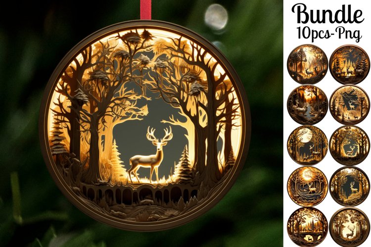 Christmas Ornament Sublimation Designs Image 8