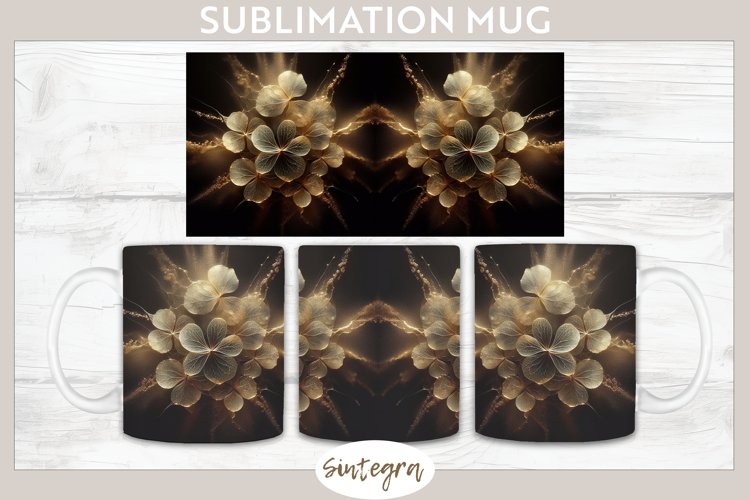 Glowing Periwinkles v1 Mug Wrap Sublimation example image 1