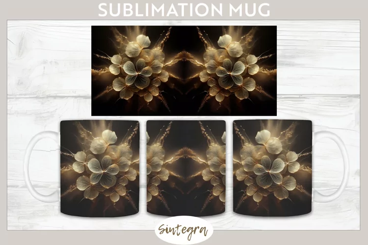 Glowing Periwinkles v1 Mug Wrap Sublimation