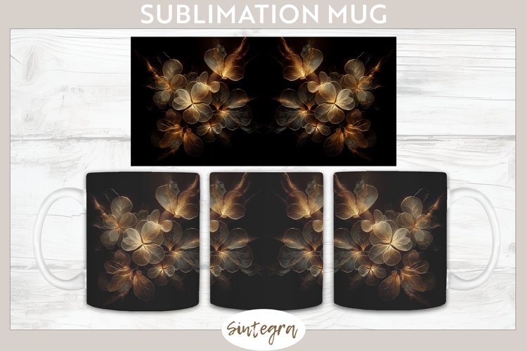 Glowing Periwinkles v3 Mug Wrap Sublimation example image 1
