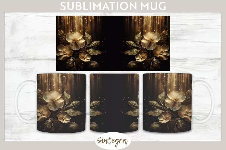 Glowing Periwinkles v4 Mug Wrap Sublimation