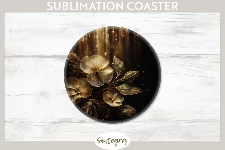 Glowing Periwinkles v4 Round Coaster Sublimation