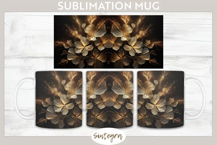 Glowing Periwinkles v5 Mug Wrap Sublimation