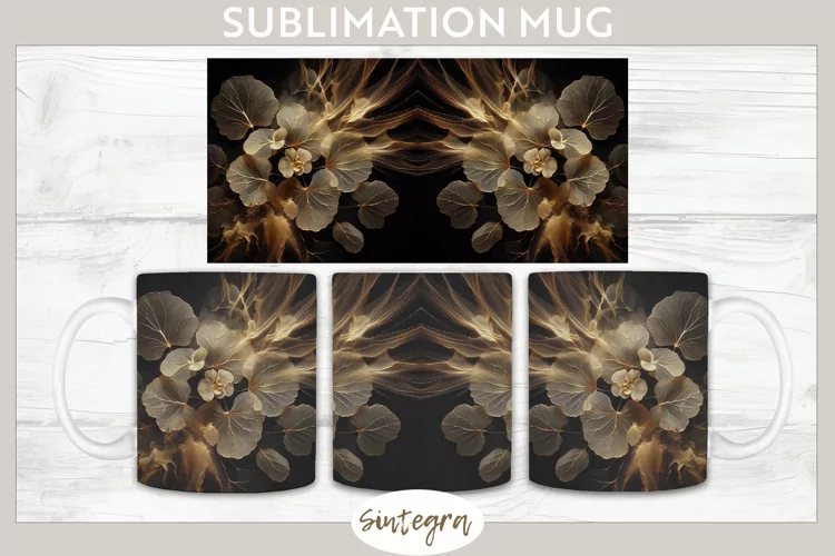 Glowing Periwinkles v6 Mug Wrap Sublimation