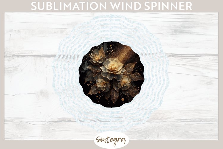 Glowing Roses v1 Wind Spinner Sublimation