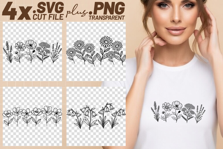 Floral Border Png Image 16
