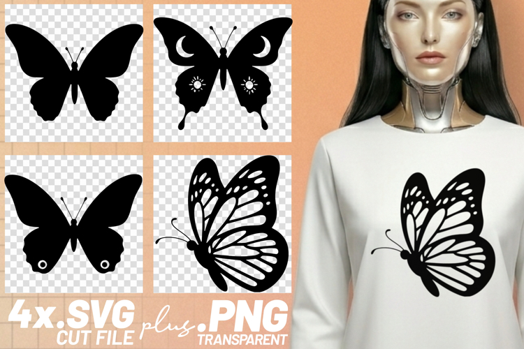 Silhouette Butterfly Svg Image 5