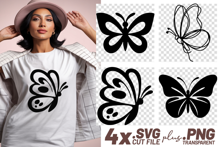 Silhouette Butterfly Svg Image 7