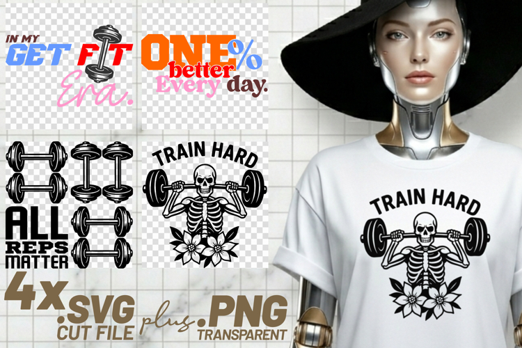 4x Get Fit Era One Better Every Day Hard SVG Cut Files Shirt