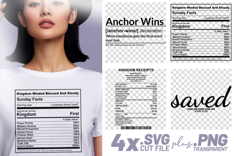4x Christian Quotes Prayer Changes Things SVG Cut Files Tees example image 1