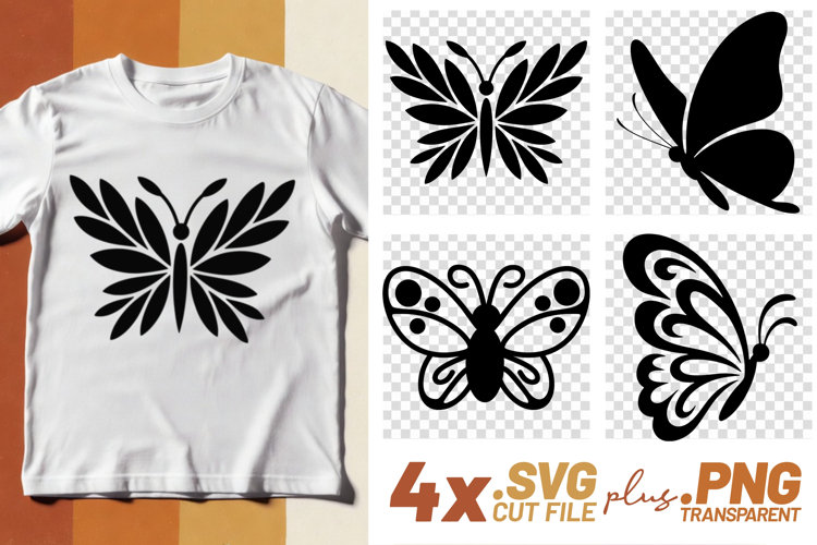 Silhouette Butterfly Svg