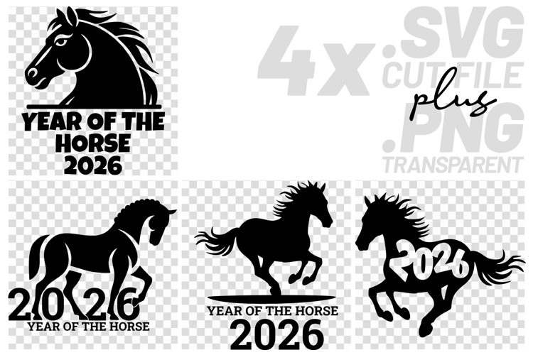 Running Horse Silhouette Image 15