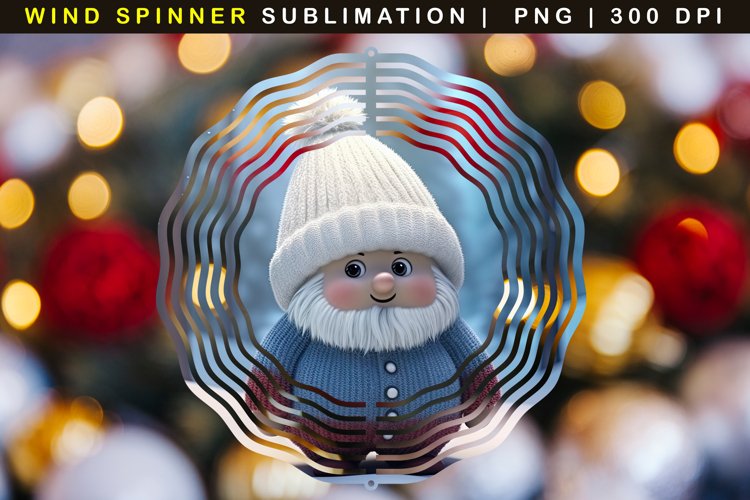 3D Gnome Wind Spinner Sublimation