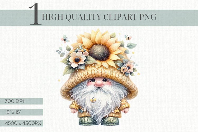 Cute Gnome Clipart Image 22