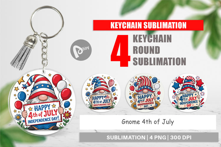 4th Of July Gnome Clipart Image 13