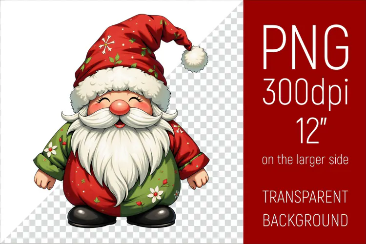 Christmas Gnome PNG | Christmas Sublimation Design