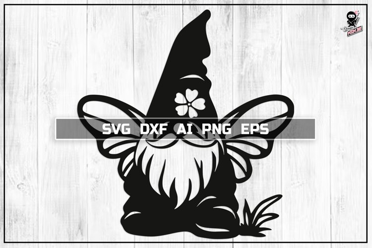 Gnome Butterfly SVG, Wings Cut File