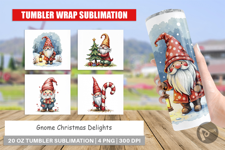 Gnome Christmas Delights Tumbler