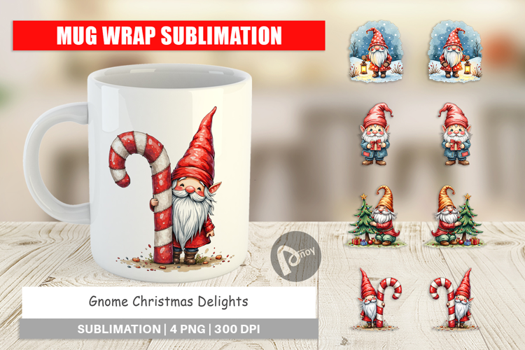 Gnome Christmas Delights Mug Wrap