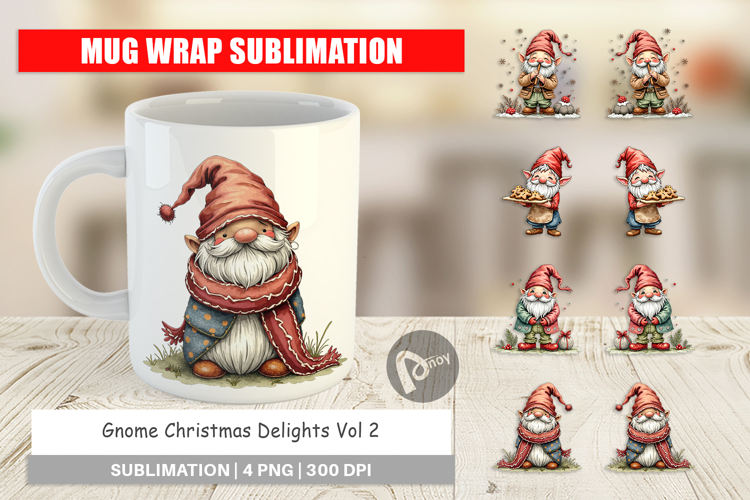 Gnome Christmas Delights Mug Wrap