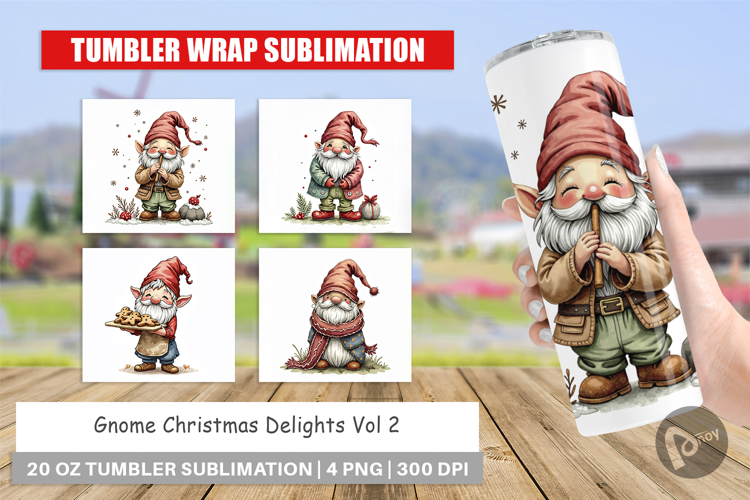 Gnome Christmas Delights Tumbler