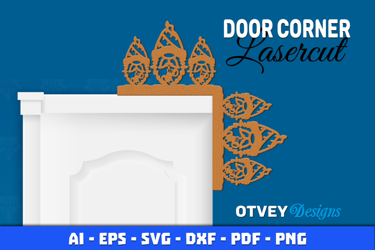 Gnome Christmas Door Corner Lasercut